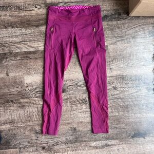 Lululemon Pink Leggings with pockets